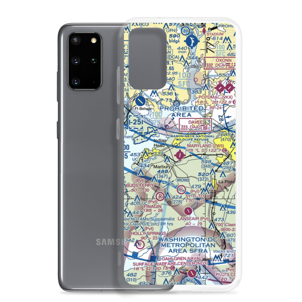 Maryland Airport (2W5) VFR Sectional Samsung Case Samsung Galaxy S20 Plus model shown