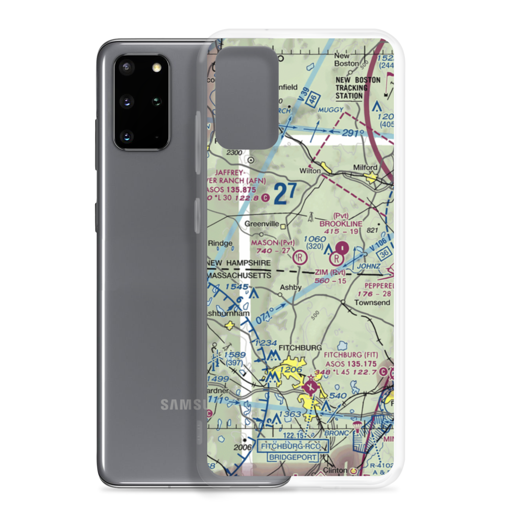 Mason Airfield (NH76) VFR Sectional Samsung Case Samsung Galaxy S20 Plus model shown