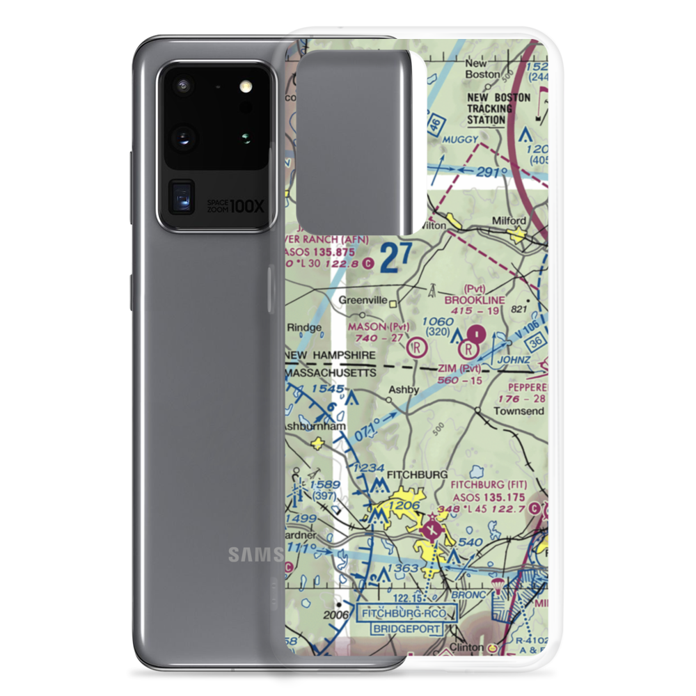 Mason Airfield (NH76) VFR Sectional Samsung Case Samsung Galaxy S20 Ultra model shown
