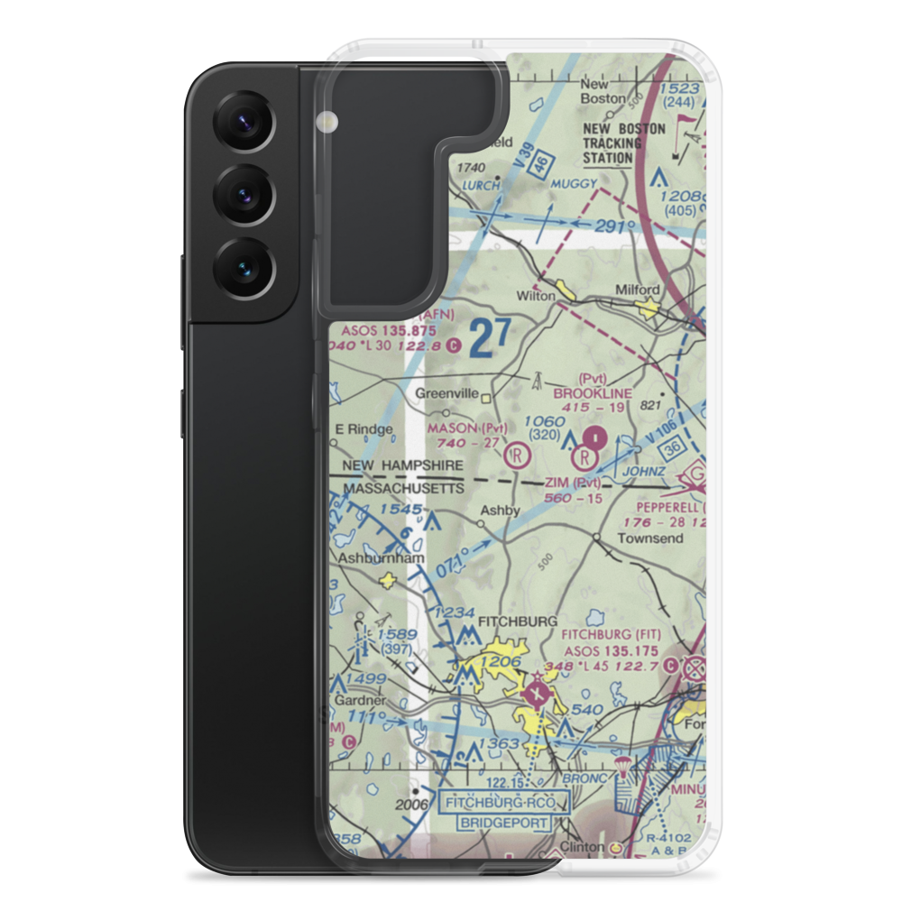 Mason Airfield (NH76) VFR Sectional Samsung Case Samsung Galaxy S22 Plus model shown