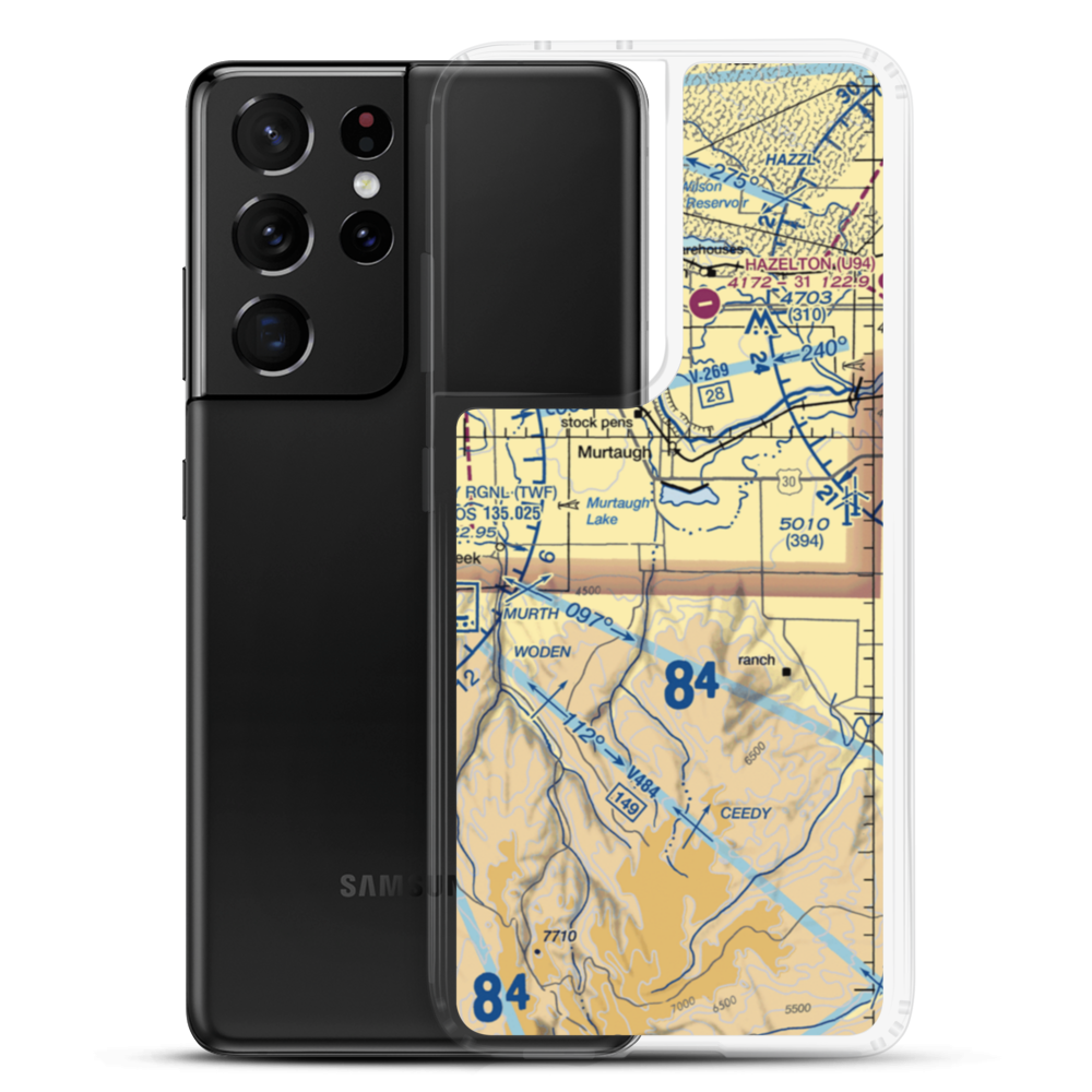 Mason Airport (30ID) VFR Sectional Samsung Case Samsung Galaxy S21 Ultra model shown