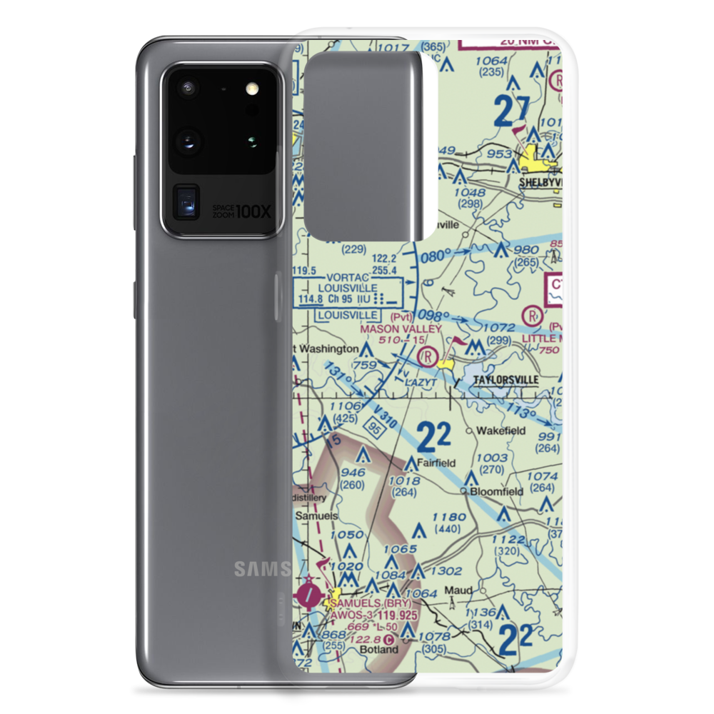 Mason Valley Airport (3KY3) VFR Sectional Samsung Case Samsung Galaxy S20 Ultra model shown