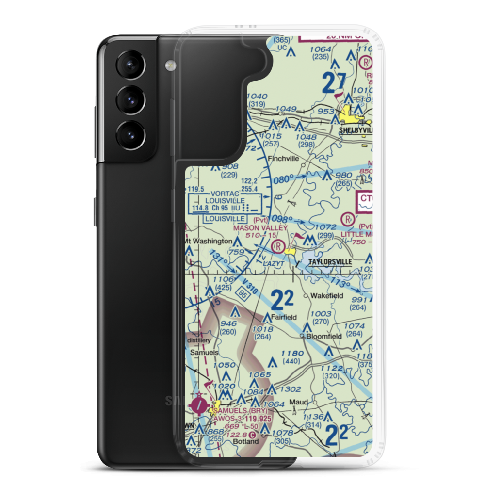Mason Valley Airport (3KY3) VFR Sectional Samsung Case Samsung Galaxy S21 Plus model shown