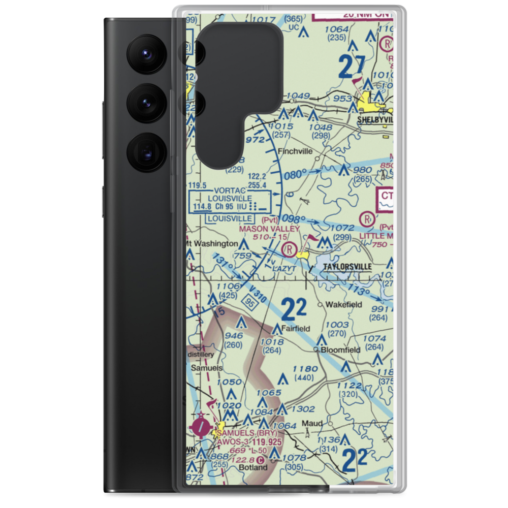 Mason Valley Airport (3KY3) VFR Sectional Samsung Case Samsung Galaxy S22 Ultra model shown