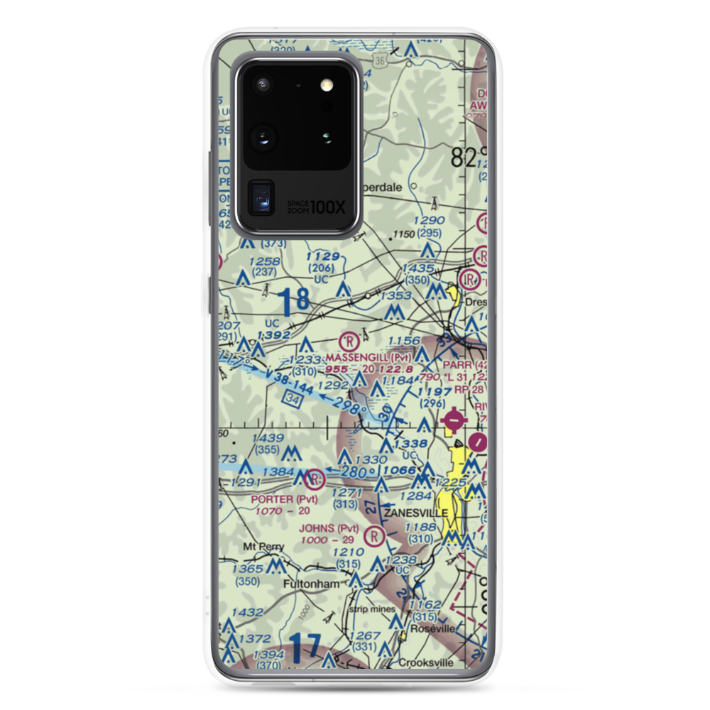 Massengill Airport (7OI9) VFR Sectional Samsung Case Samsung Galaxy S20 Ultra model shown