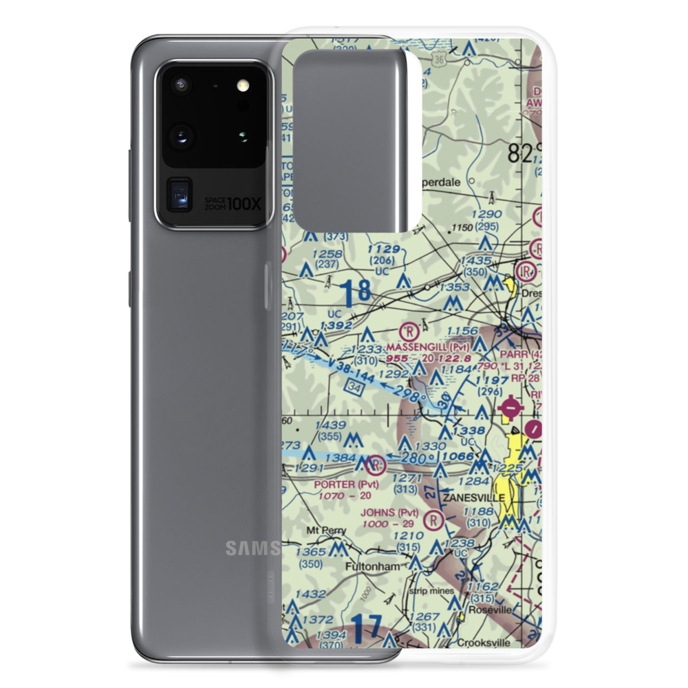 Massengill Airport (7OI9) VFR Sectional Samsung Case Samsung Galaxy S20 Ultra model shown