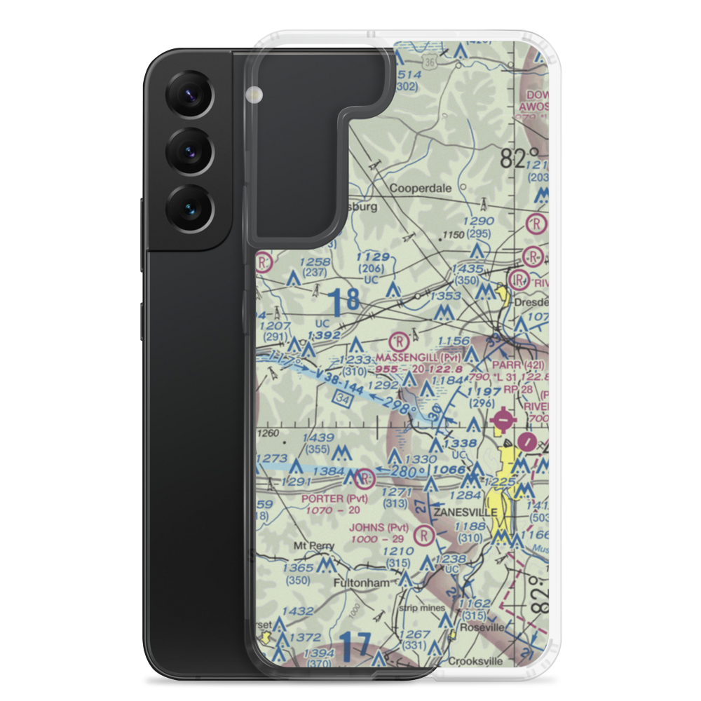 Massengill Airport (7OI9) VFR Sectional Samsung Case Samsung Galaxy S22 Plus model shown