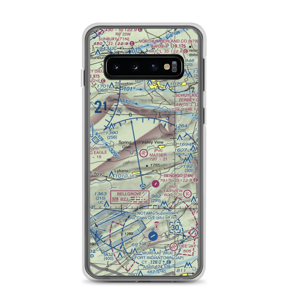 Masser Field (67PN) VFR Sectional Samsung Case Samsung Galaxy S10 model shown