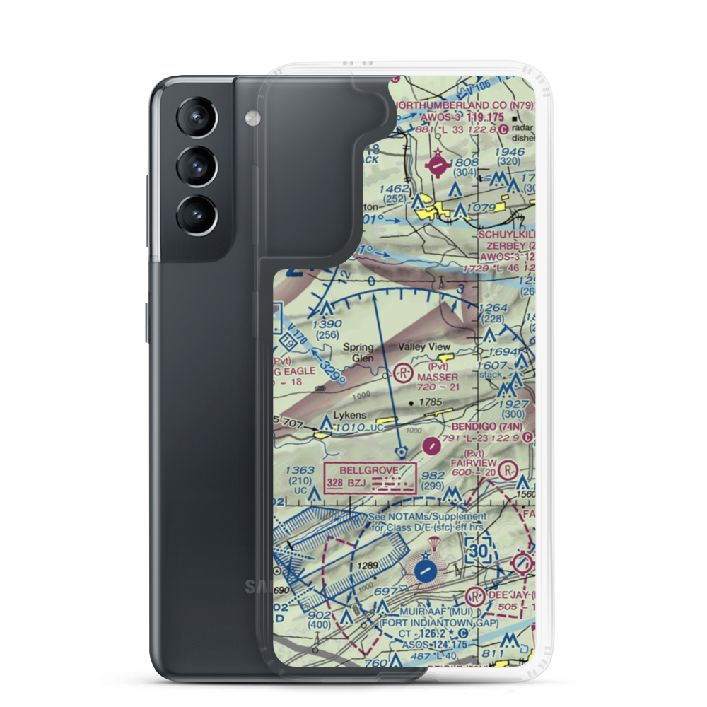 Masser Field (67PN) VFR Sectional Samsung Case Samsung Galaxy S21 model shown