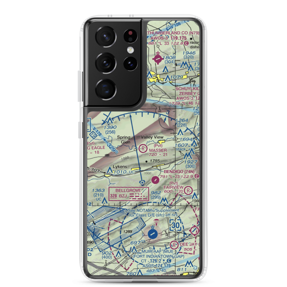 Masser Field (67PN) VFR Sectional Samsung Case Samsung Galaxy S21 Ultra model shown