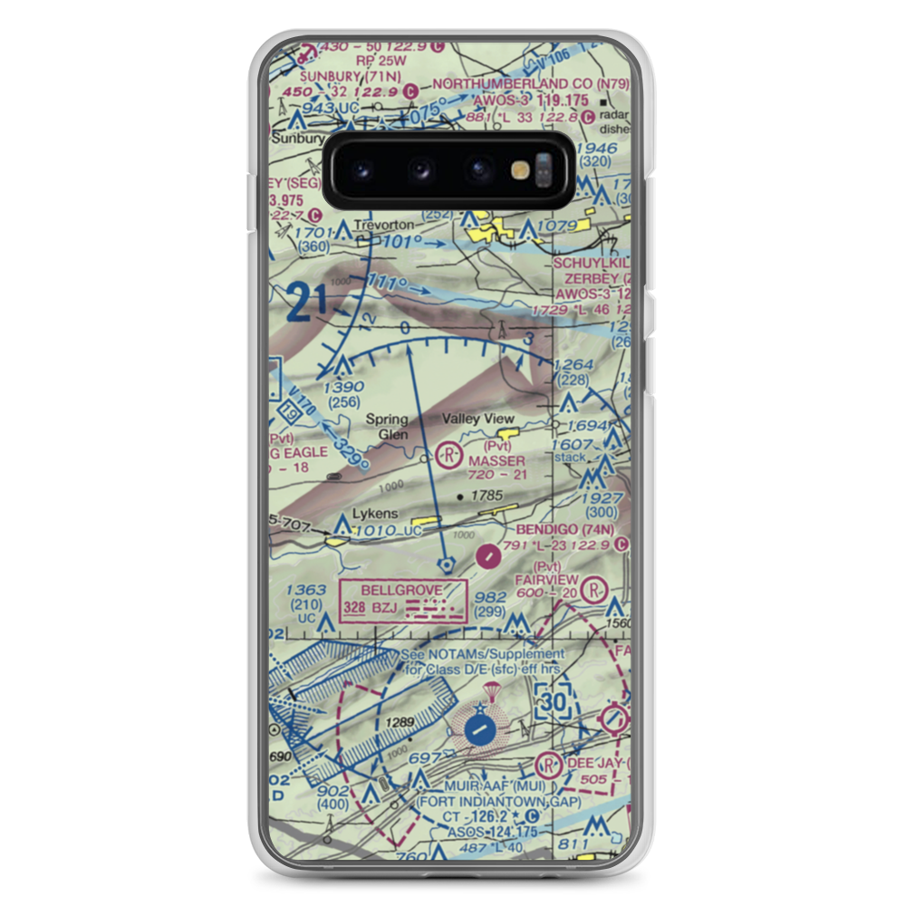 Masser Field (67PN) VFR Sectional Samsung Case Samsung Galaxy S10+ model shown