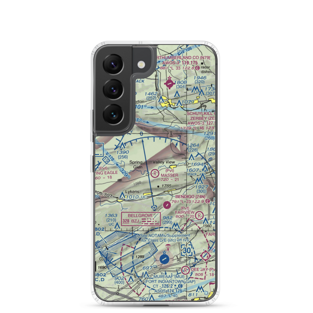Masser Field (67PN) VFR Sectional Samsung Case Samsung Galaxy S22 model shown