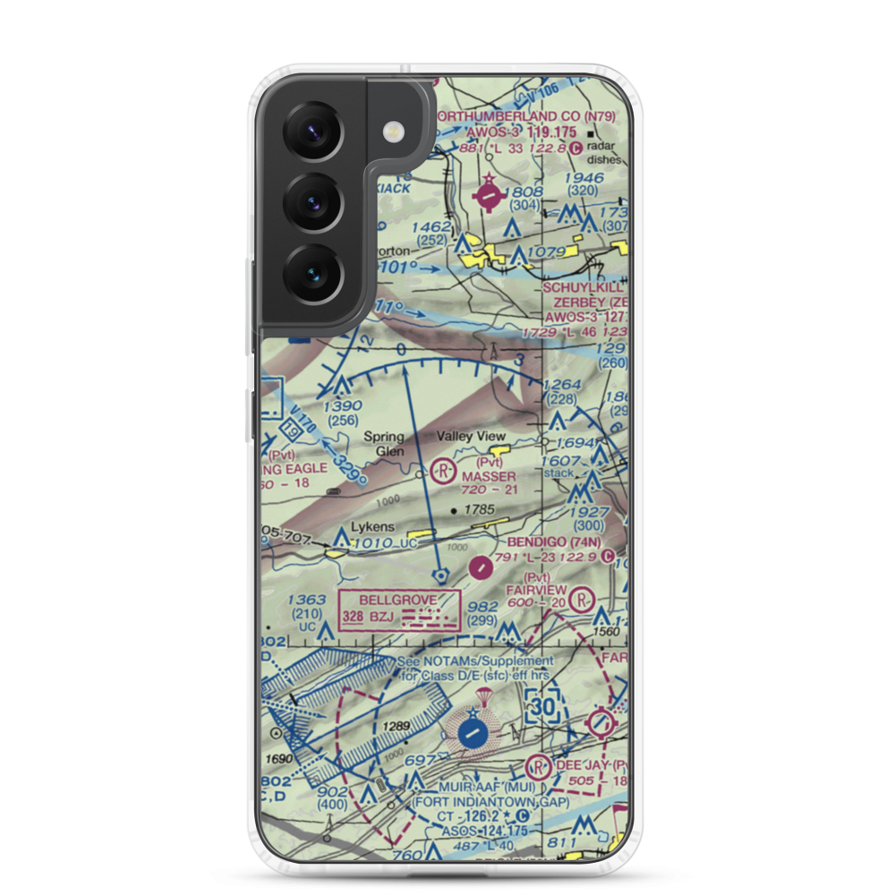 Masser Field (67PN) VFR Sectional Samsung Case Samsung Galaxy S22 Plus model shown