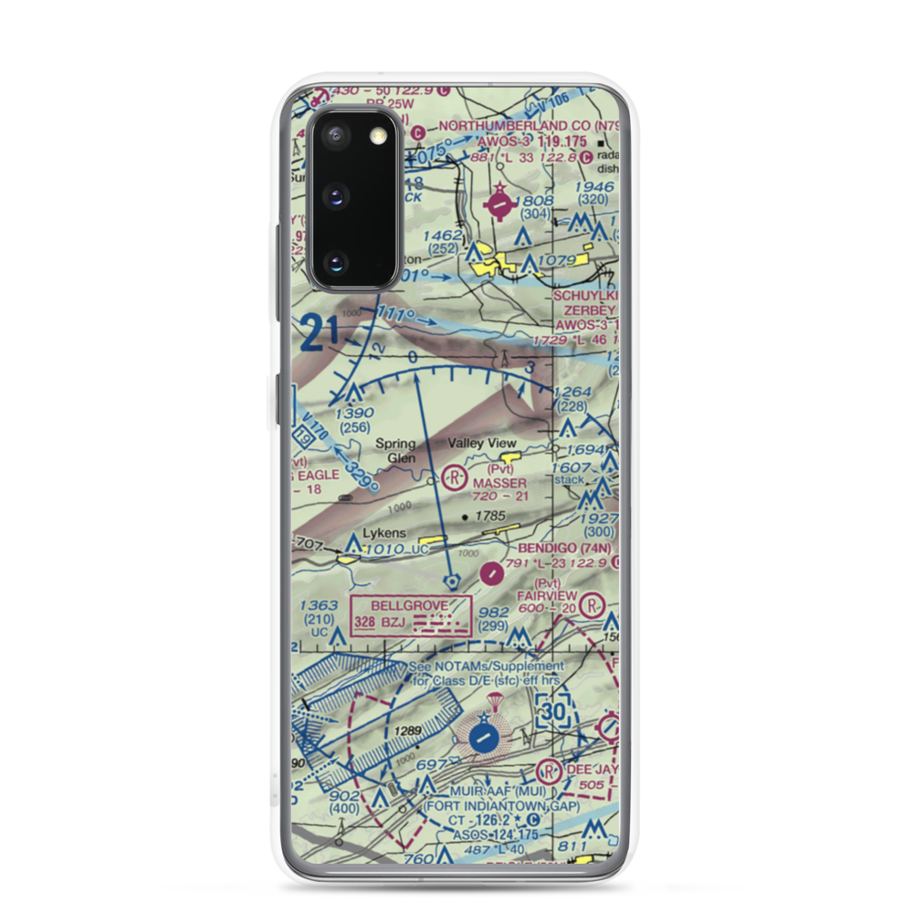 Masser Field (67PN) VFR Sectional Samsung Case Samsung Galaxy S20 model shown