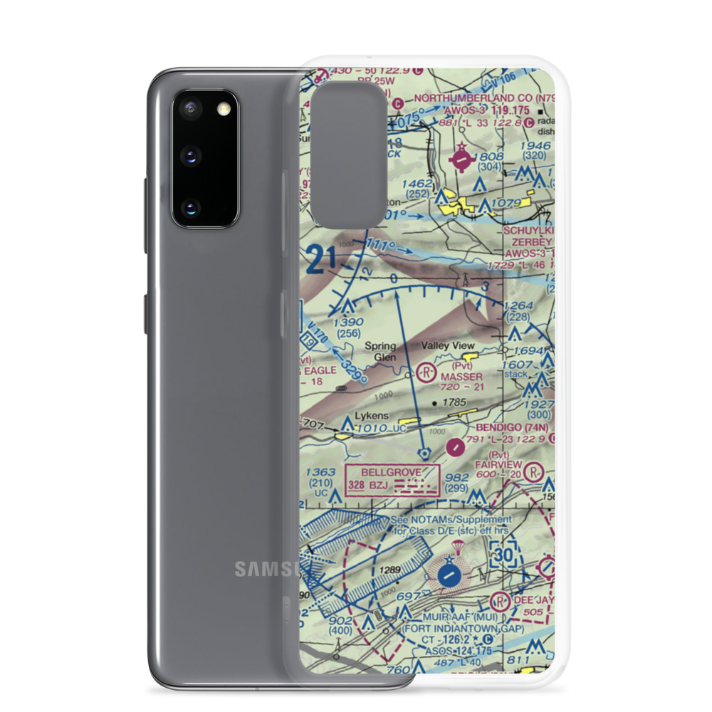 Masser Field (67PN) VFR Sectional Samsung Case Samsung Galaxy S20 model shown