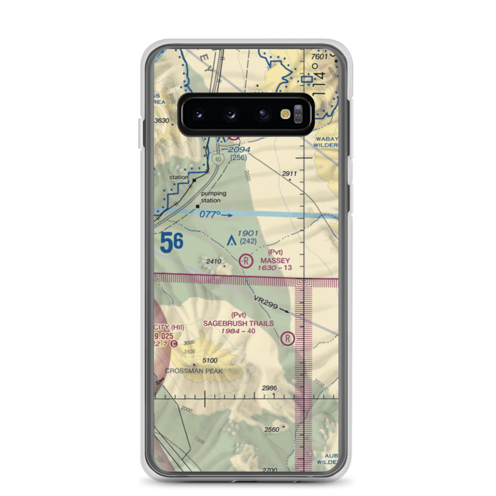 Massey Farm Airport (AZ34) VFR Sectional Samsung Case Samsung Galaxy S10 model shown
