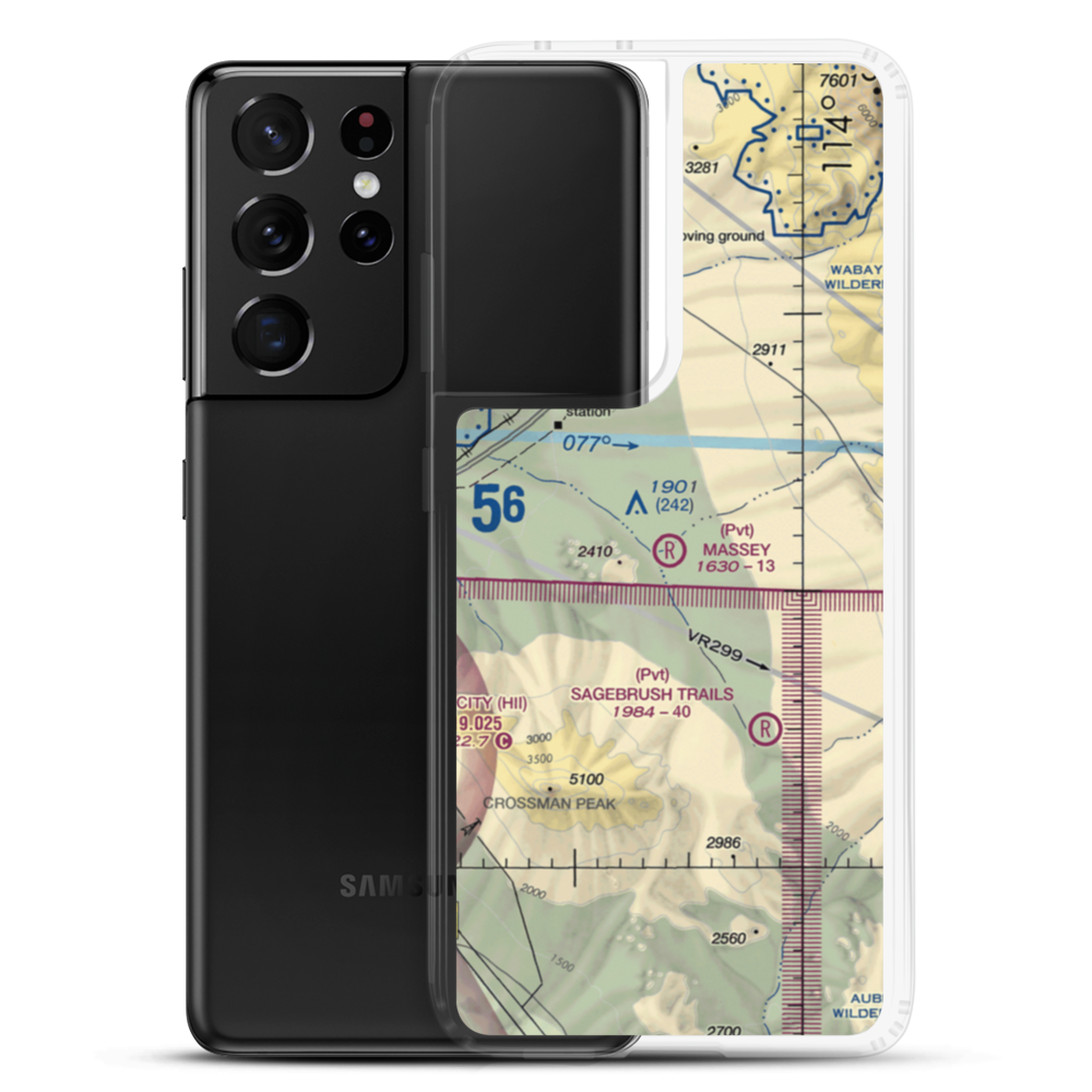 Massey Farm Airport (AZ34) VFR Sectional Samsung Case Samsung Galaxy S21 Ultra model shown