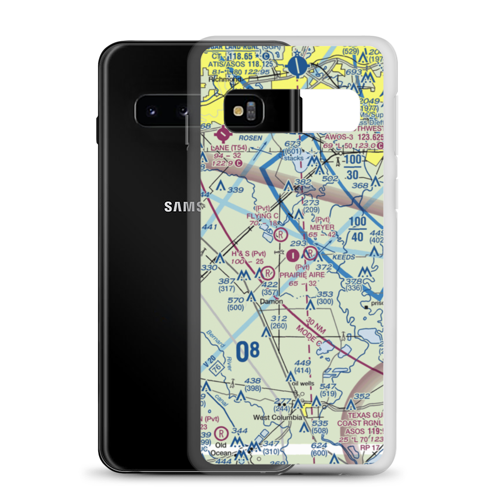 Massimiliano Memorial Field (4TA0) VFR Sectional Samsung Case Samsung Galaxy S10 model shown
