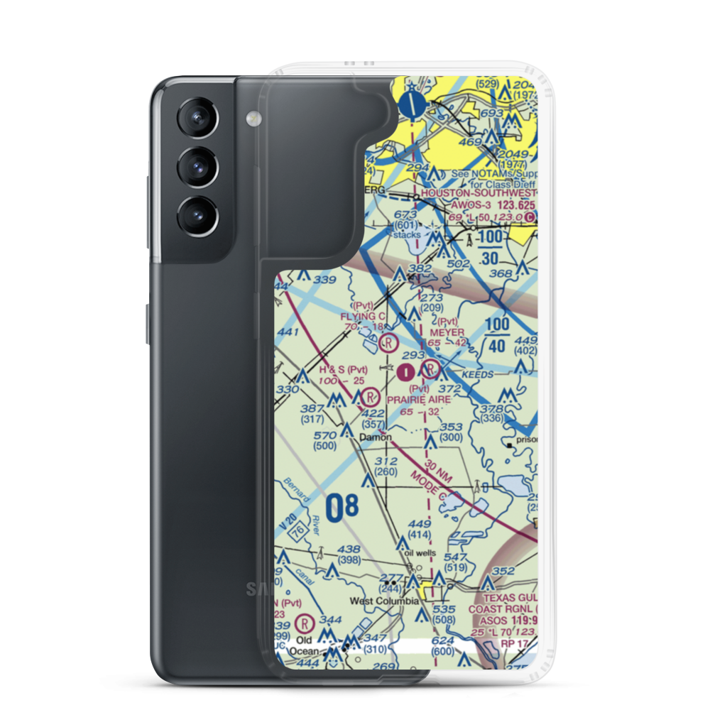 Massimiliano Memorial Field (4TA0) VFR Sectional Samsung Case Samsung Galaxy S21 model shown