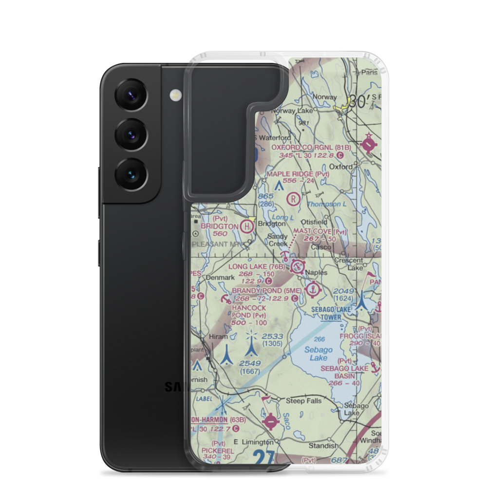 Mast Cove Seaplane Base (3ME8) VFR Sectional Samsung Case Samsung Galaxy S22 model shown