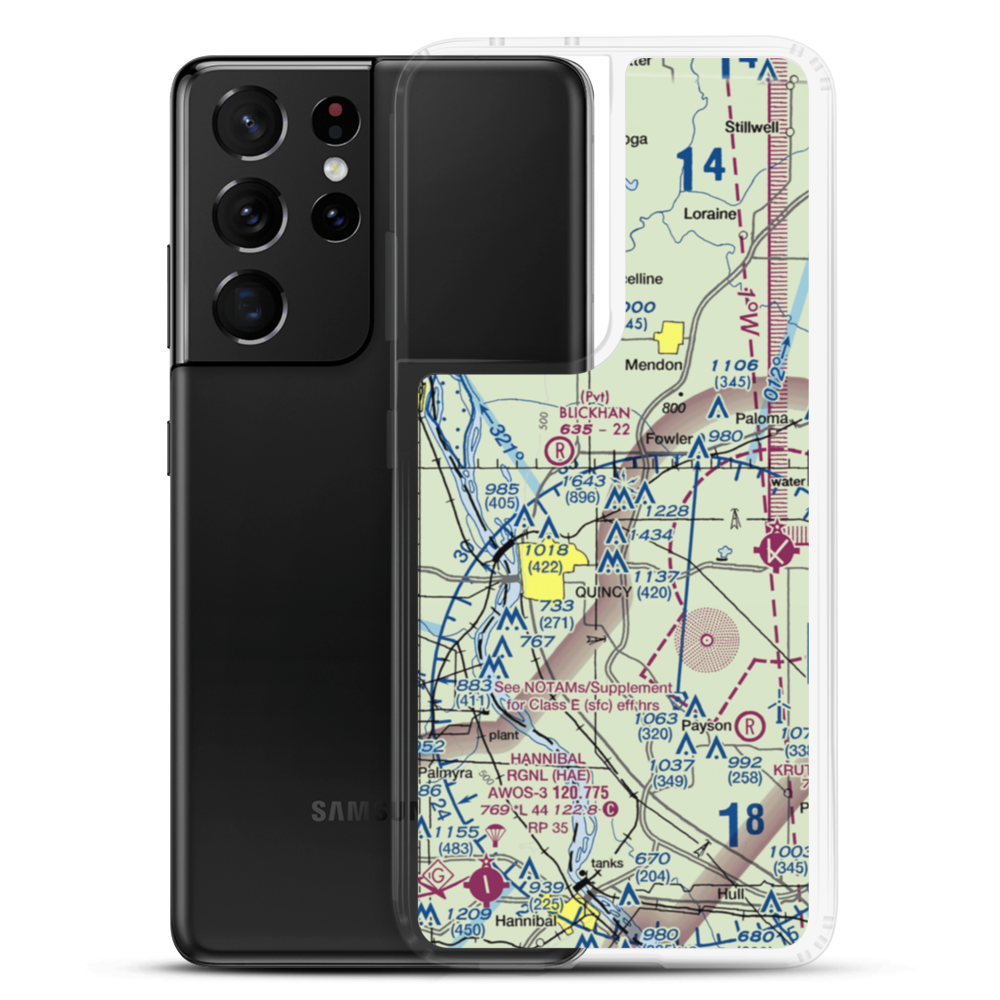 Mast Field (IS45) VFR Sectional Samsung Case Samsung Galaxy S21 Ultra model shown