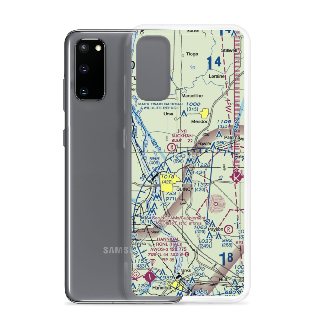 Mast Field (IS45) VFR Sectional Samsung Case Samsung Galaxy S20 model shown
