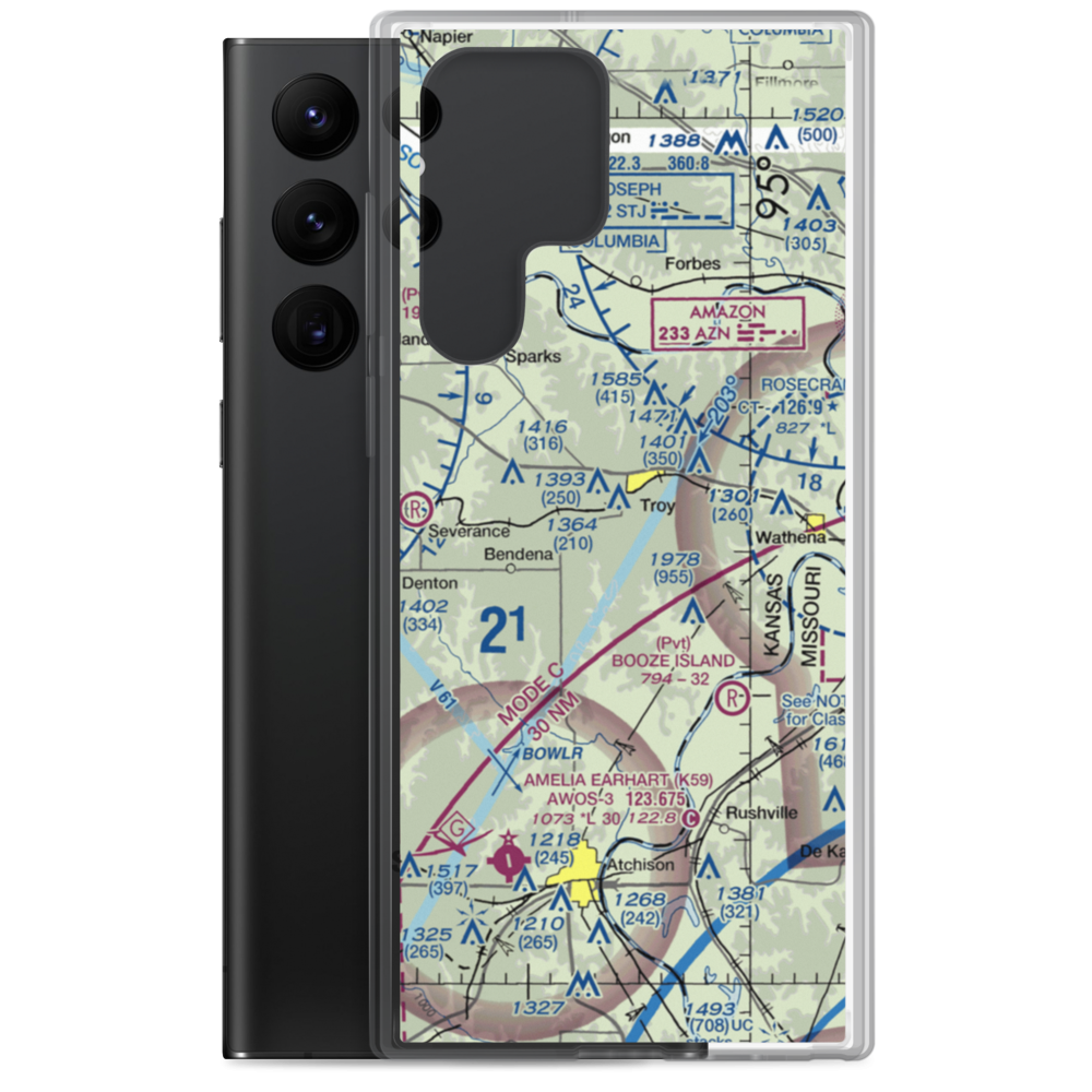 Masters Field (61KS) VFR Sectional Samsung Case Samsung Galaxy S22 Ultra model shown