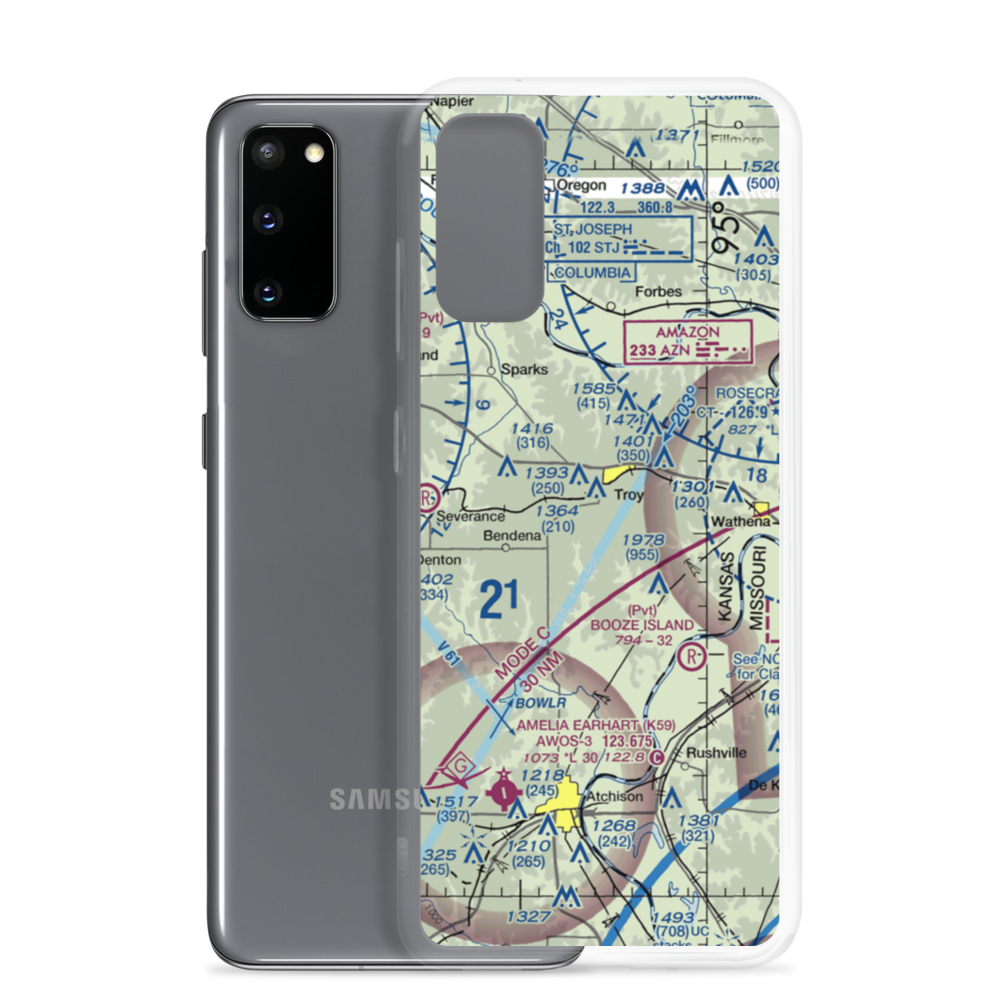 Masters Field (61KS) VFR Sectional Samsung Case Samsung Galaxy S20 model shown