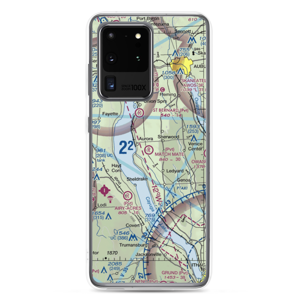 Match Mate Airport (NK74) VFR Sectional Samsung Case Samsung Galaxy S20 Ultra model shown