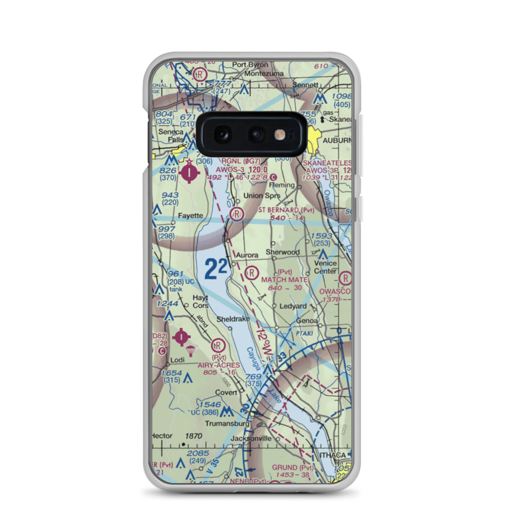 Match Mate Airport (NK74) VFR Sectional Samsung Case Samsung Galaxy S10e model shown
