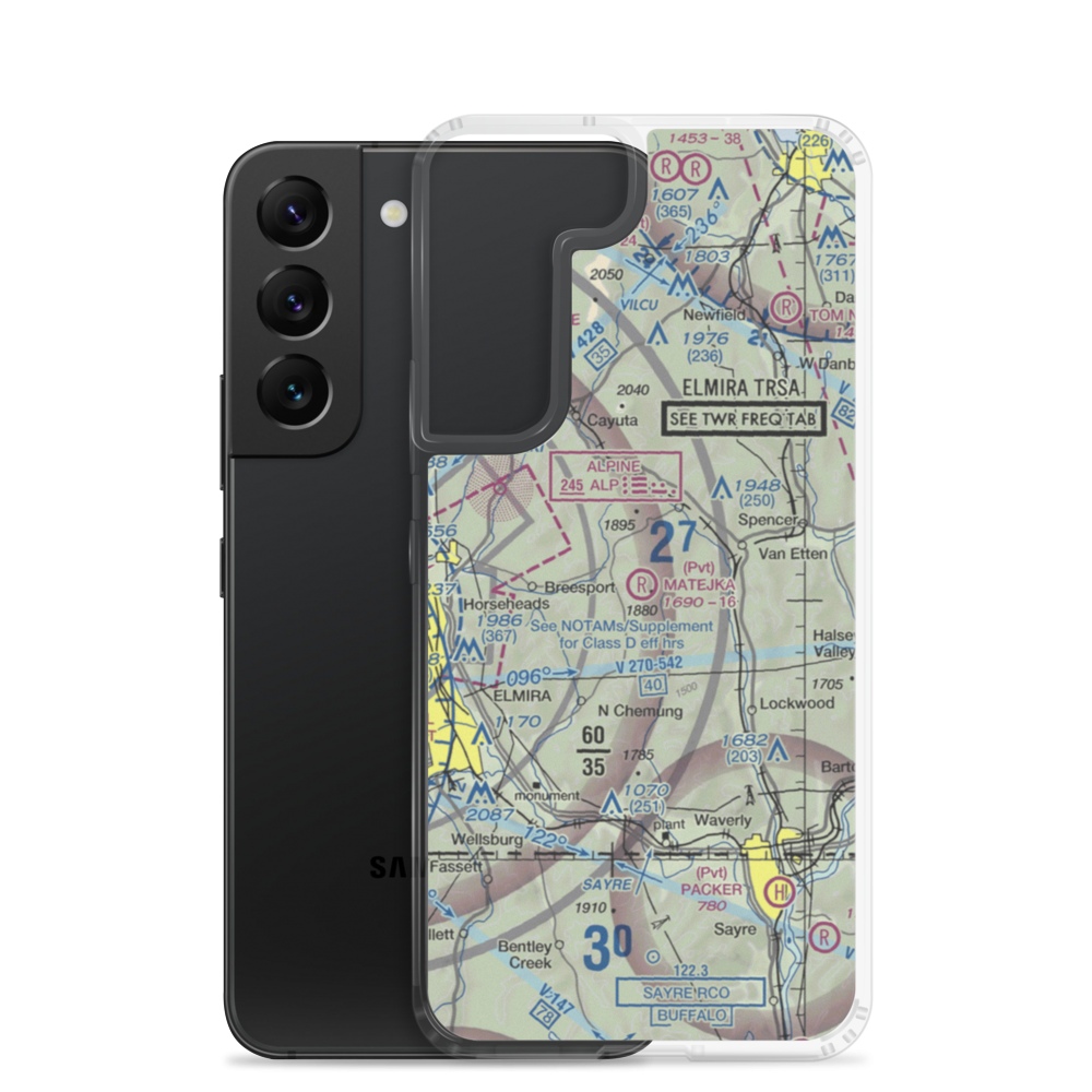 Matejka Field (NK54) VFR Sectional Samsung Case Samsung Galaxy S22 model shown