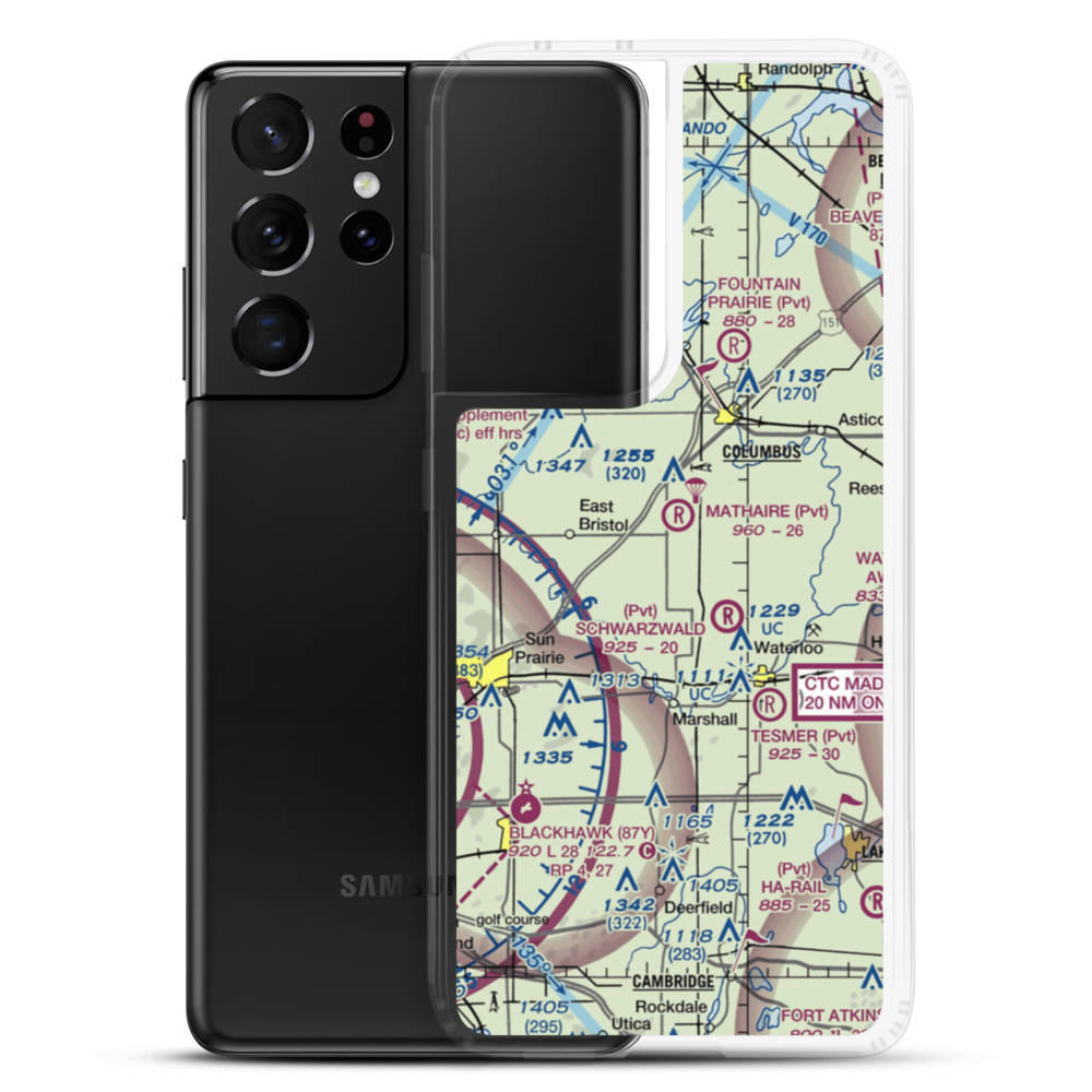 Mathaire Field (WI97) VFR Sectional Samsung Case Samsung Galaxy S21 Ultra model shown