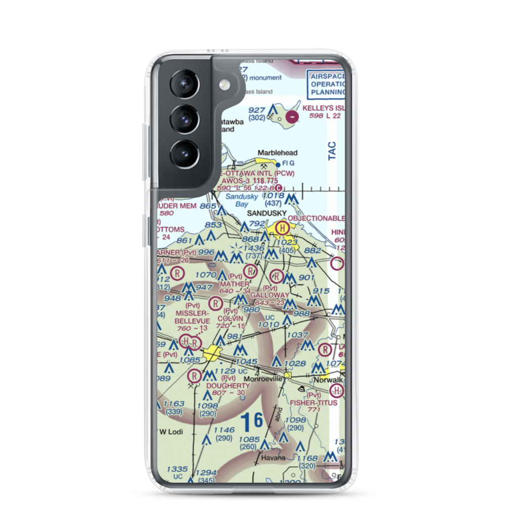 Mather Field (1OH3) VFR Sectional Samsung Case Samsung Galaxy S21 model shown