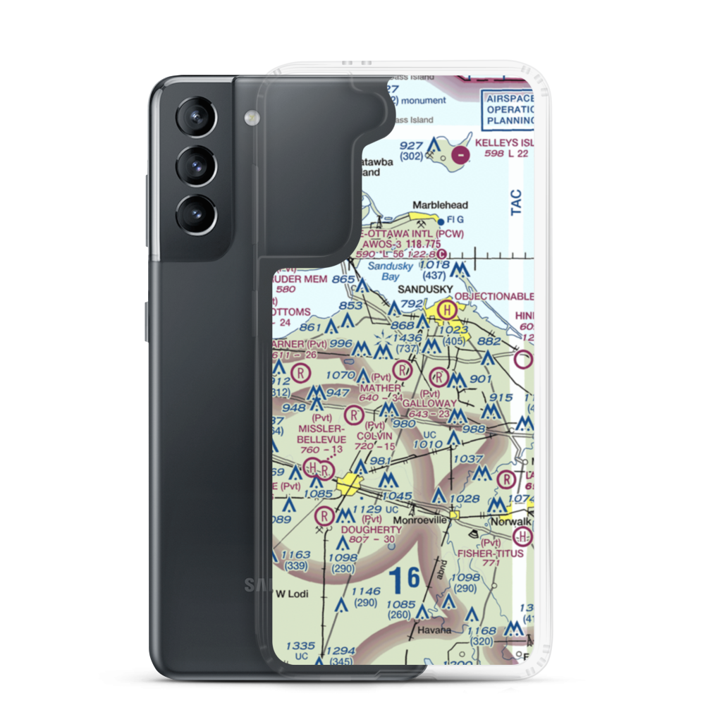 Mather Field (1OH3) VFR Sectional Samsung Case Samsung Galaxy S21 model shown