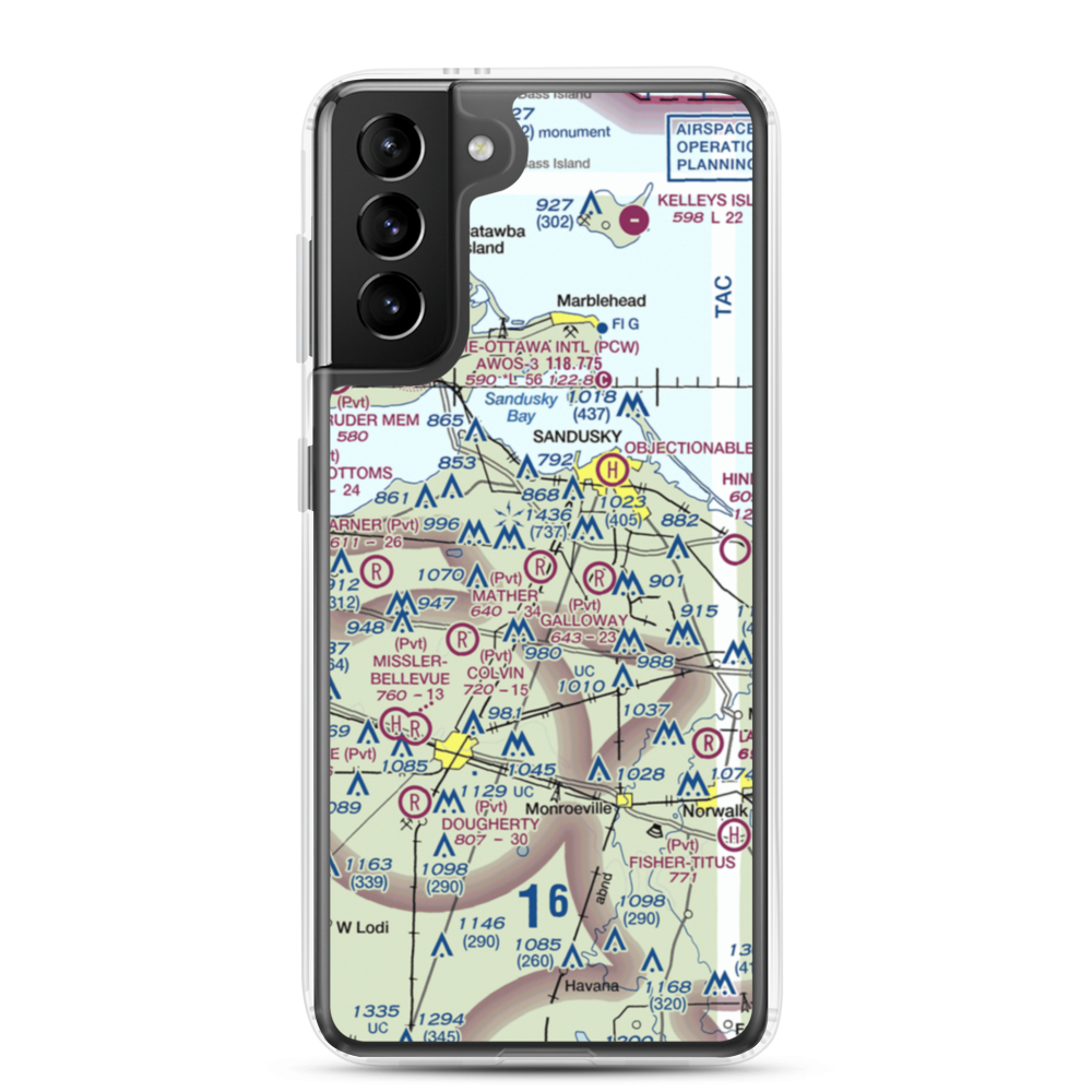 Mather Field (1OH3) VFR Sectional Samsung Case Samsung Galaxy S21 Plus model shown