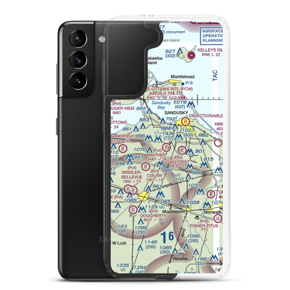 Mather Field (1OH3) VFR Sectional Samsung Case Samsung Galaxy S21 Plus model shown