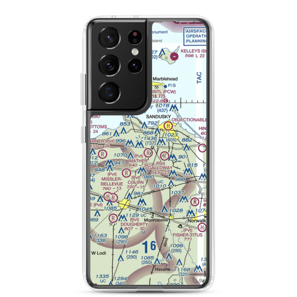 Mather Field (1OH3) VFR Sectional Samsung Case Samsung Galaxy S21 Ultra model shown