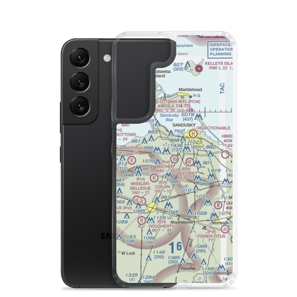 Mather Field (1OH3) VFR Sectional Samsung Case Samsung Galaxy S22 model shown
