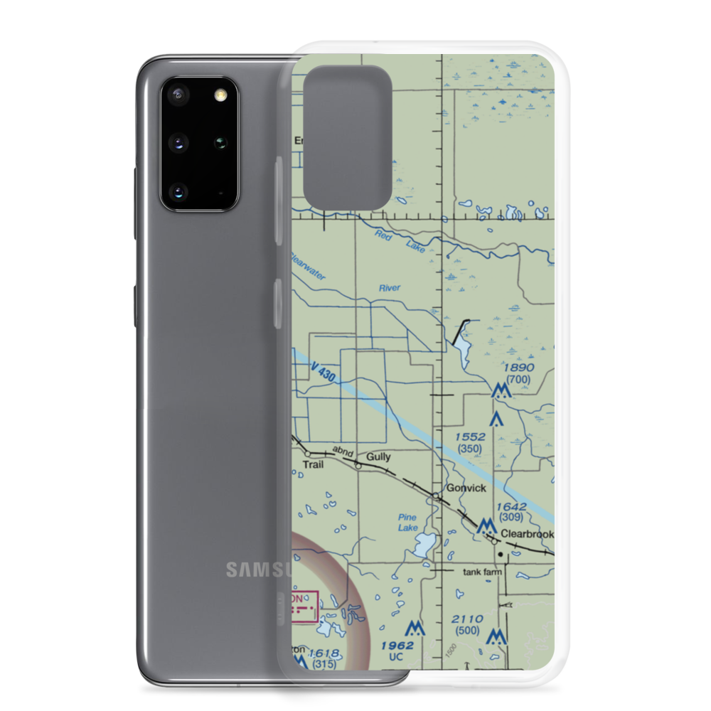 Mathis Airport (MY42) VFR Sectional Samsung Case Samsung Galaxy S20 Plus model shown