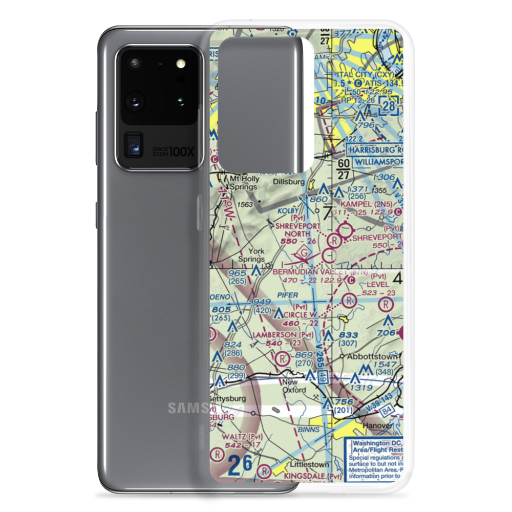 Mathna Airport (2PS3) VFR Sectional Samsung Case Samsung Galaxy S20 Ultra model shown