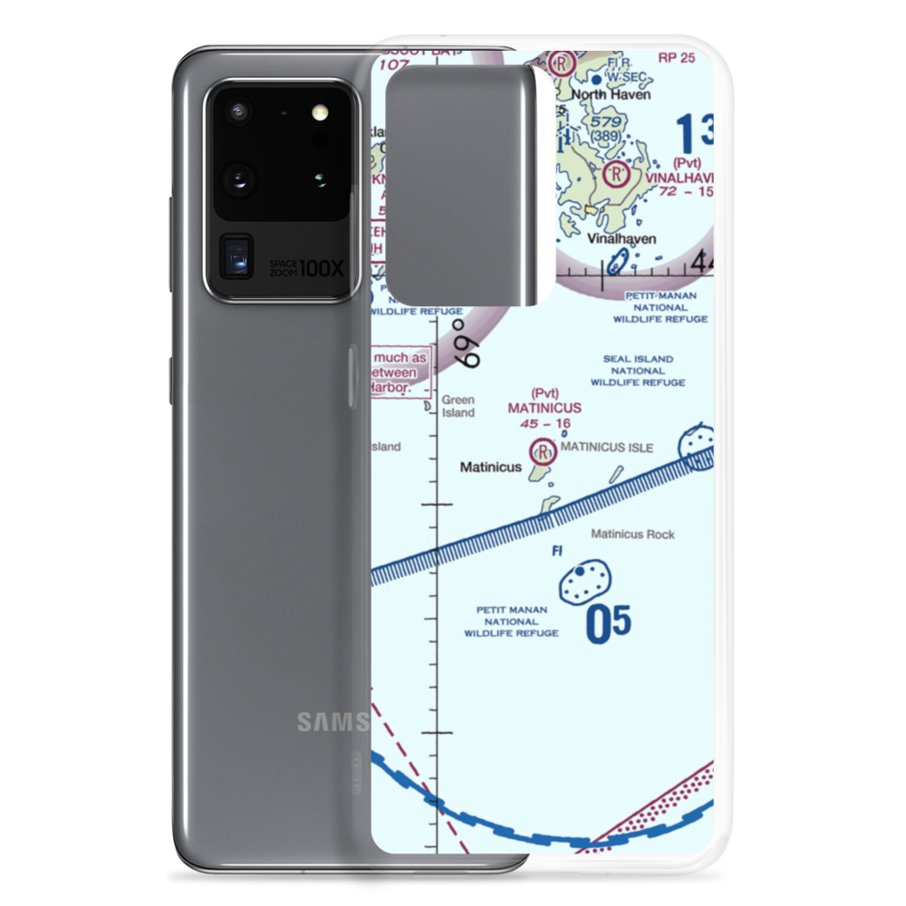 Matinicus Island Airport (35ME) VFR Sectional Samsung Case Samsung Galaxy S20 Ultra model shown