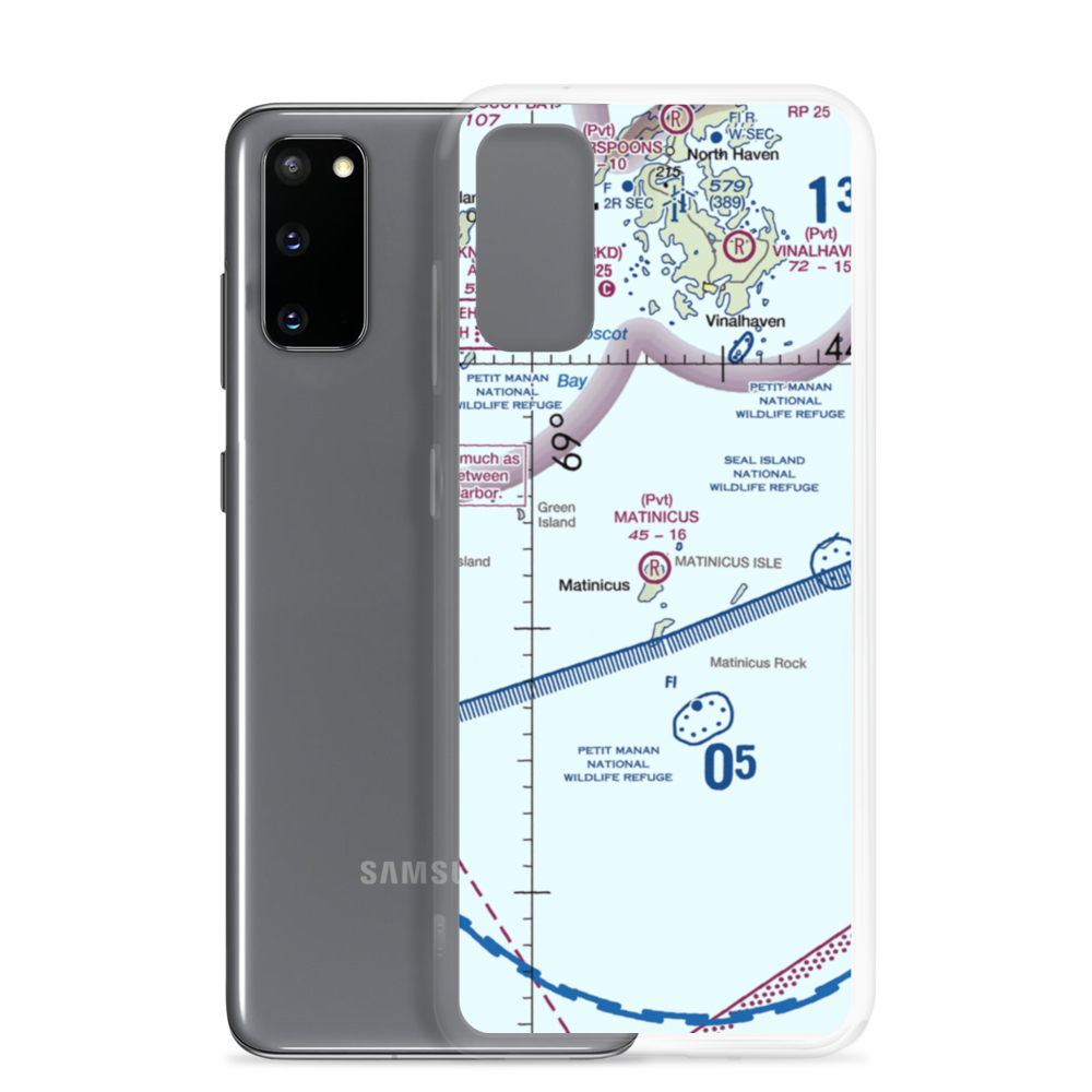 Matinicus Island Airport (35ME) VFR Sectional Samsung Case Samsung Galaxy S20 model shown