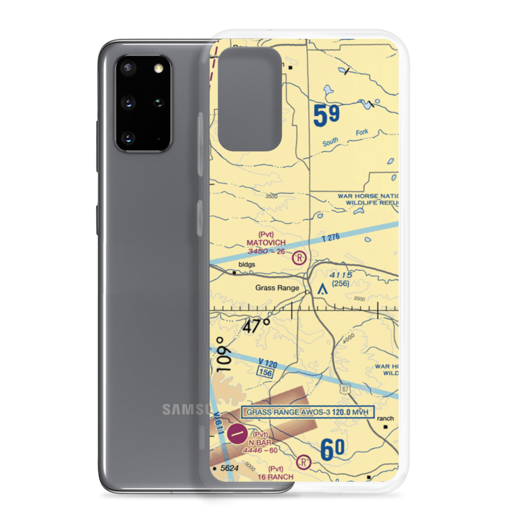 Matovich Airport (08MT) VFR Sectional Samsung Case Samsung Galaxy S20 Plus model shown