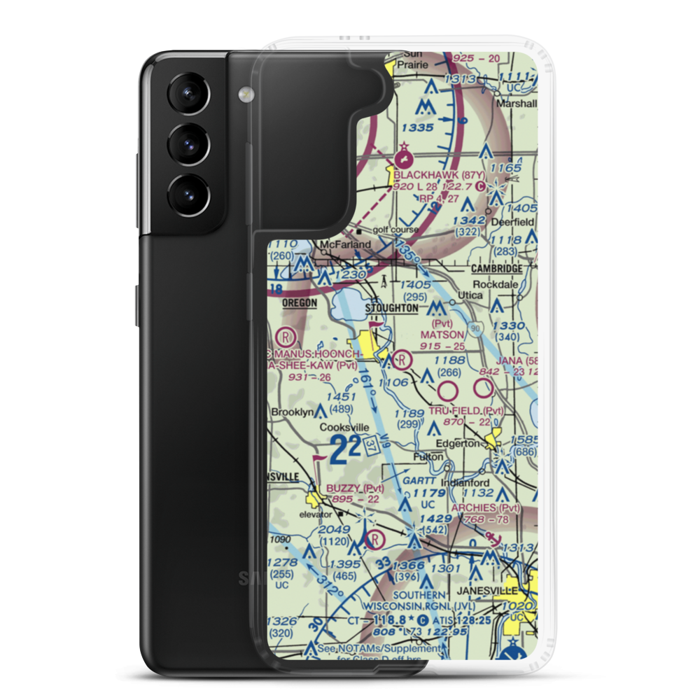 Matson Airport (2WI6) VFR Sectional Samsung Case Samsung Galaxy S21 Plus model shown