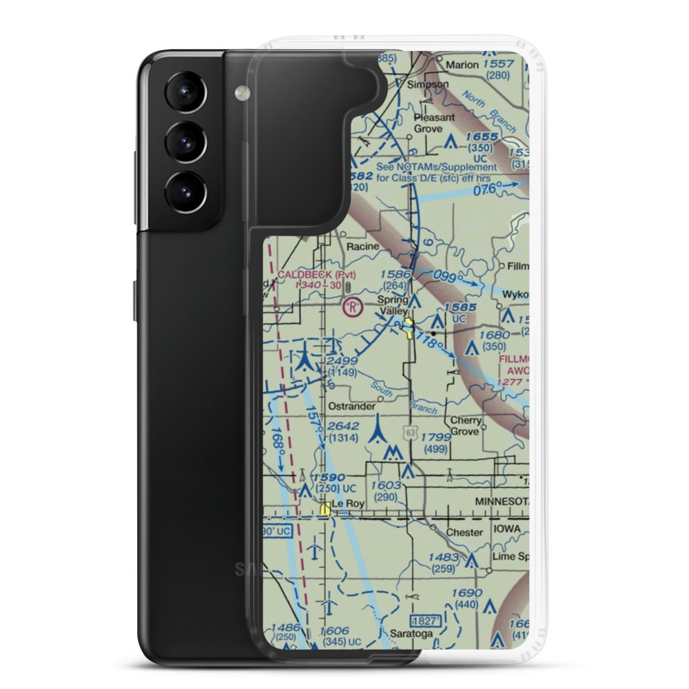 Matson Field (0MN6) VFR Sectional Samsung Case Samsung Galaxy S21 Plus model shown