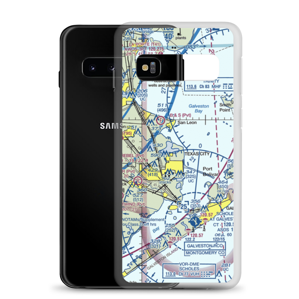 Matt Doyle Airpark (55TE) VFR Sectional Samsung Case Samsung Galaxy S10 model shown