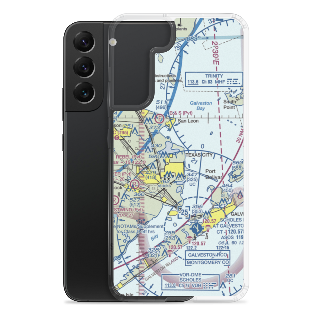 Matt Doyle Airpark (55TE) VFR Sectional Samsung Case Samsung Galaxy S22 Plus model shown