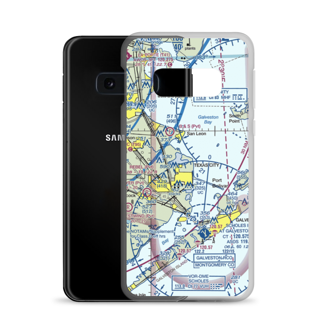 Matt Doyle Airpark (55TE) VFR Sectional Samsung Case Samsung Galaxy S10e model shown