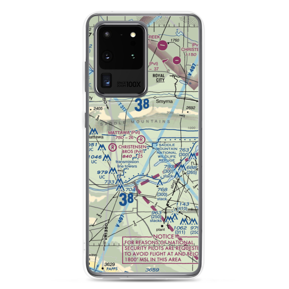 Mattawa Air Strip (74WA) VFR Sectional Samsung Case Samsung Galaxy S20 Ultra model shown