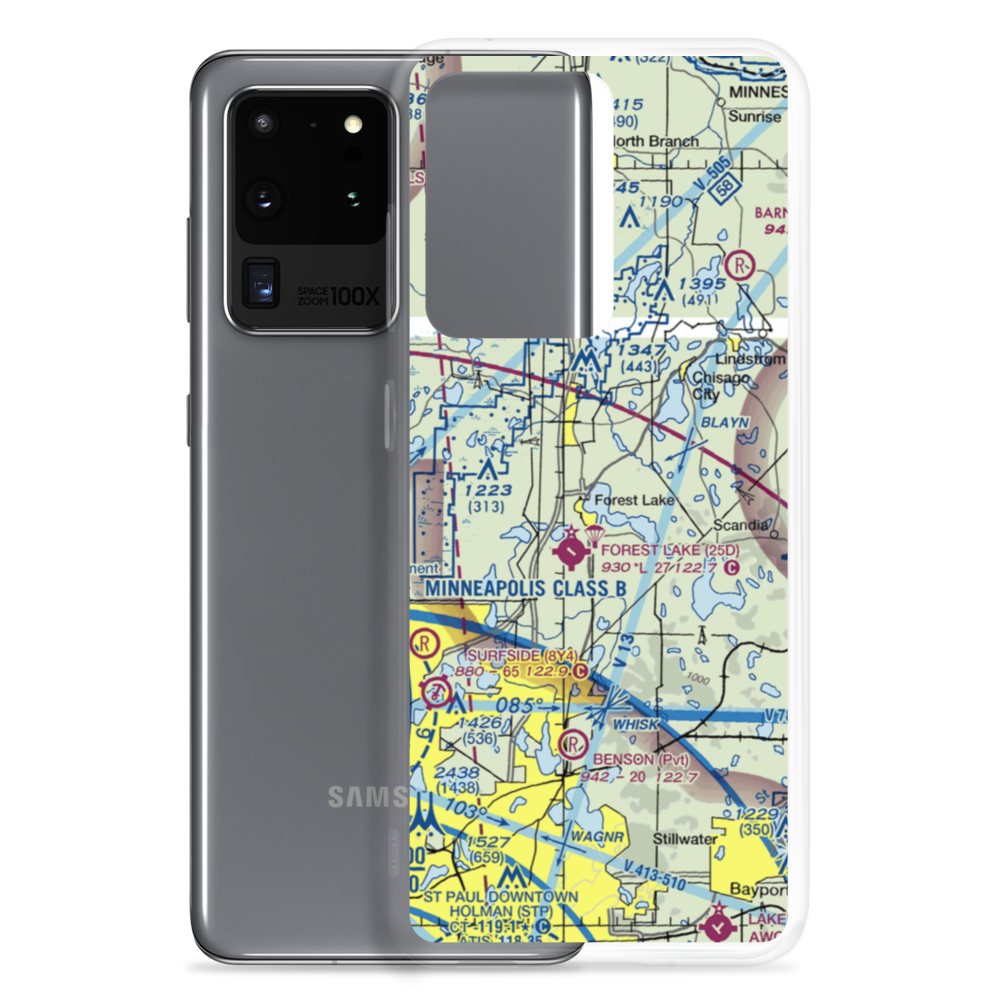 Mattison's Seaplane Base (71MN) VFR Sectional Samsung Case Samsung Galaxy S20 Ultra model shown